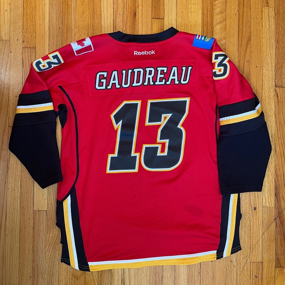 Reebok Red and Black NHL Jersey